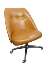 Buy 1 or 2 Star Trek Bucket Chairs Swivel Chromcraft Tufted Retro Gold VTG 70s