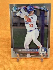 Eduardo Quintero 1ST 2025 Bowman #BCP-115 CHROME PROSPECT - Los Angeles Dodgers