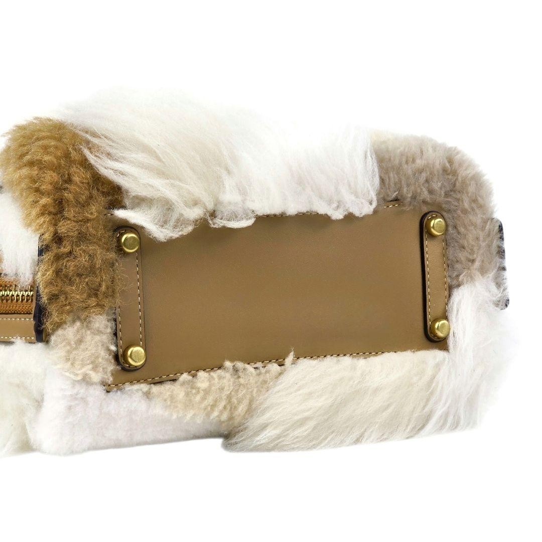 COACH Rogue 20 Patchwork Shearling Leather Should… - image 9