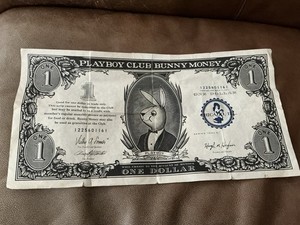 $1. Playboy Club Bunny Money - 1960 - Playboy Club Bunny Money