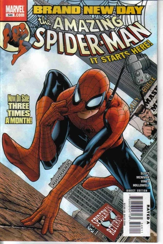 AMAZING SPIDER-MAN #546 547 548 549 & 550 / BRAND NEW DAY / 1ST MISTER NEGATIVE