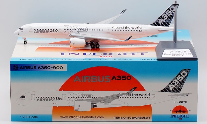 1:200 33CM InFlight AIRBUS A350-900 Passenger Airplane