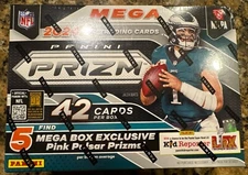 2024 Panini Prizm NFL Football Mega Box Pink Pulsar Prizms In Hand
