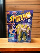 Spider-Man The Animated Series Smythe Action Figure 1994 Marvel Toy Biz.