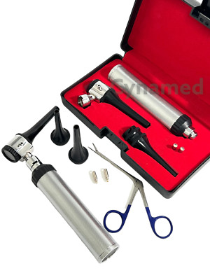 New LED Veterinary Otoscope Kit + 1 Alligator Forcep + 1 Bulb