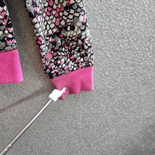 Ivivva Girls Sweater 8 Pink Scuba Hoodie Full Zip Long Sleeve Thumbhole READ - Picture 11 of 12