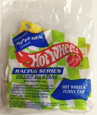 Vintage 1992 McDonald's Happy Meal Toy Hot Wheels Racing Series FUNNY CAR Sealed