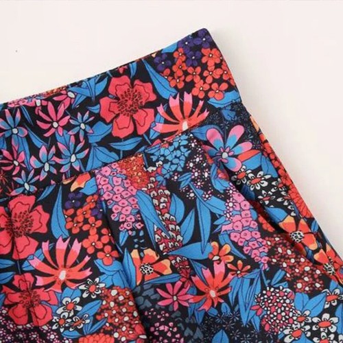 Druck Lange Hosen Set Damen O Ausschnitt Shirts Weites Bein Hosen Dame 2 Stück Sets - Bild 15 von 27