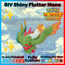 FLUTTER MANE ✨SHINY✨ or Normal 6IV Paradox VGC / Raid Pokemon SCARLET and VIOLET