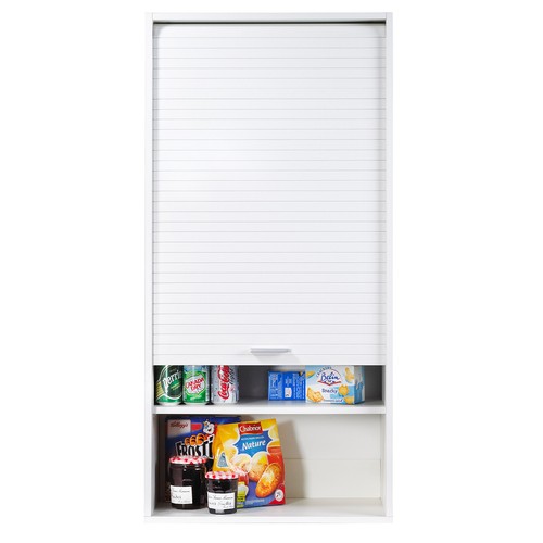 SIMMOB Küchenschrank Hochschrank Oberschrank Schrank Rollladentür H123,6 x B60cm - Bild 5 von 15