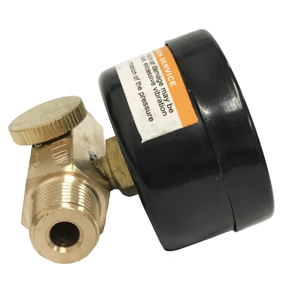 2 PACK 1/4" In Line Air Regulator w/ Pressure Gauge HVLP Paint Gun Tool Control  - Image 4 of 4