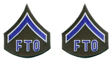 Pair of Police FTO Chevron Patches L259