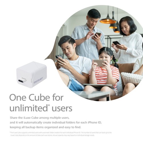 Patriot iLuxe 128G 256G 512G 1TB USB 3.2 Type-C Auto Backup Photo Apple MFi Cert - Afbeelding 7 van 33