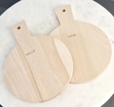 Mini Servierbretter 2er Set Hello & Love
