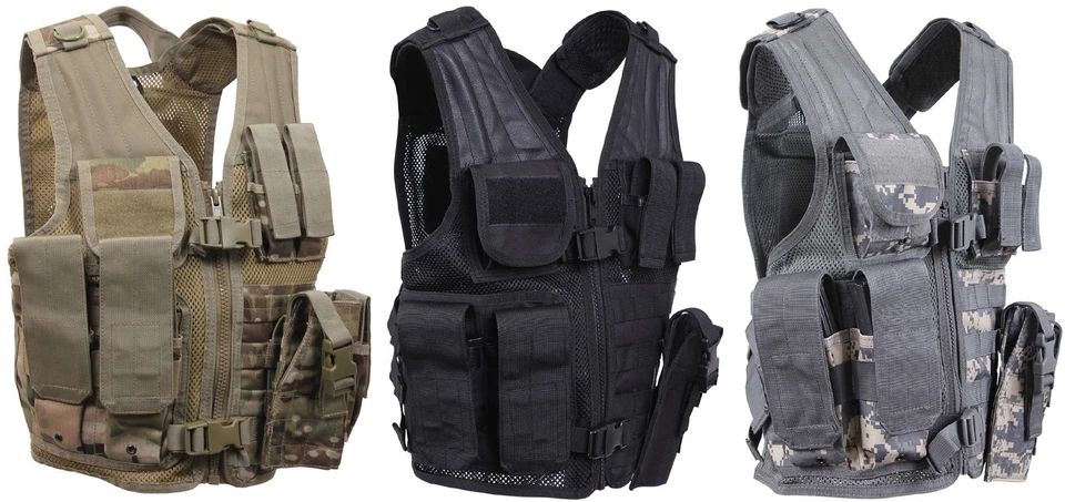 Chaleco táctico de tiro cruzado para niños - Chalecos de tiro y caza Rothco para adultos jóvenes Foto 2 de 2