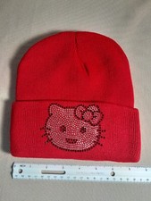 Hello Kitty sequin knit beanie hat