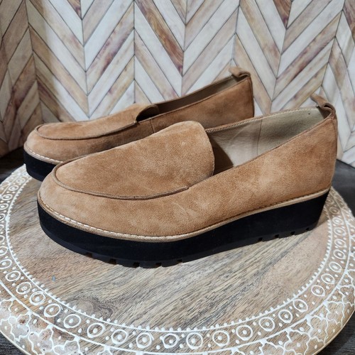 Mocassini Eileen Fisher Ellis suola a strappo plateau tabacco donna 7,5 - Foto 3 di 10