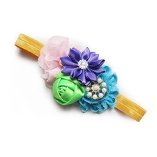 Baby Girl Floral Headbands Color Flower Crown Newborn Toddler Hair Accessories