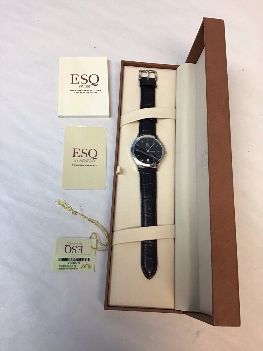 Stainless Steel Movado Watch Band Adjustment ESQ By Movado Unisex