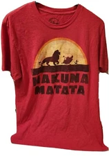 Lion King Hakuna Matata Disneyland Adult Mens Graphic T-shirt Size M