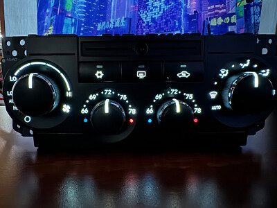 2005-2010 Jeep Grand Cherokee Commander HVAC Climate White LED Upgrade Kit
