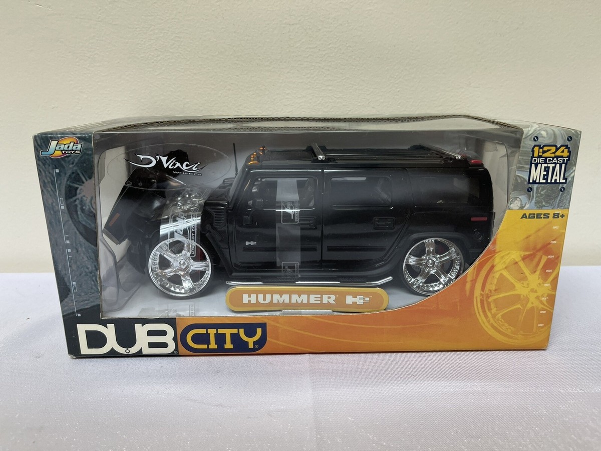 Dub City GM HUMMER H2 (BLACK) D'Vinci Wheels 1:24 Diecast Jada W