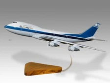 Boeing 747-100 El Al Desk Wood Airplane New Model Large Scale 1/150