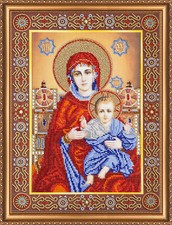 Bead Embroidery Kit "Wedding Icon   The Holy Mother of God" size 11.0"x15.0" /