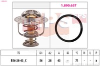 EPS 1.880.650 Thermostat, Coolant For Nissan Opel Renault Renault Trucks Vauxha