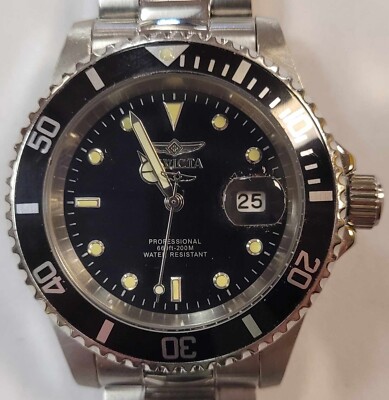 Invicta 26970 Pro Diver Quartz Black Dial Stainless Steel 40mm