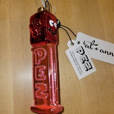 Kat  Annie PEZ CHERRY MASCOT Christmas Ornament NWT