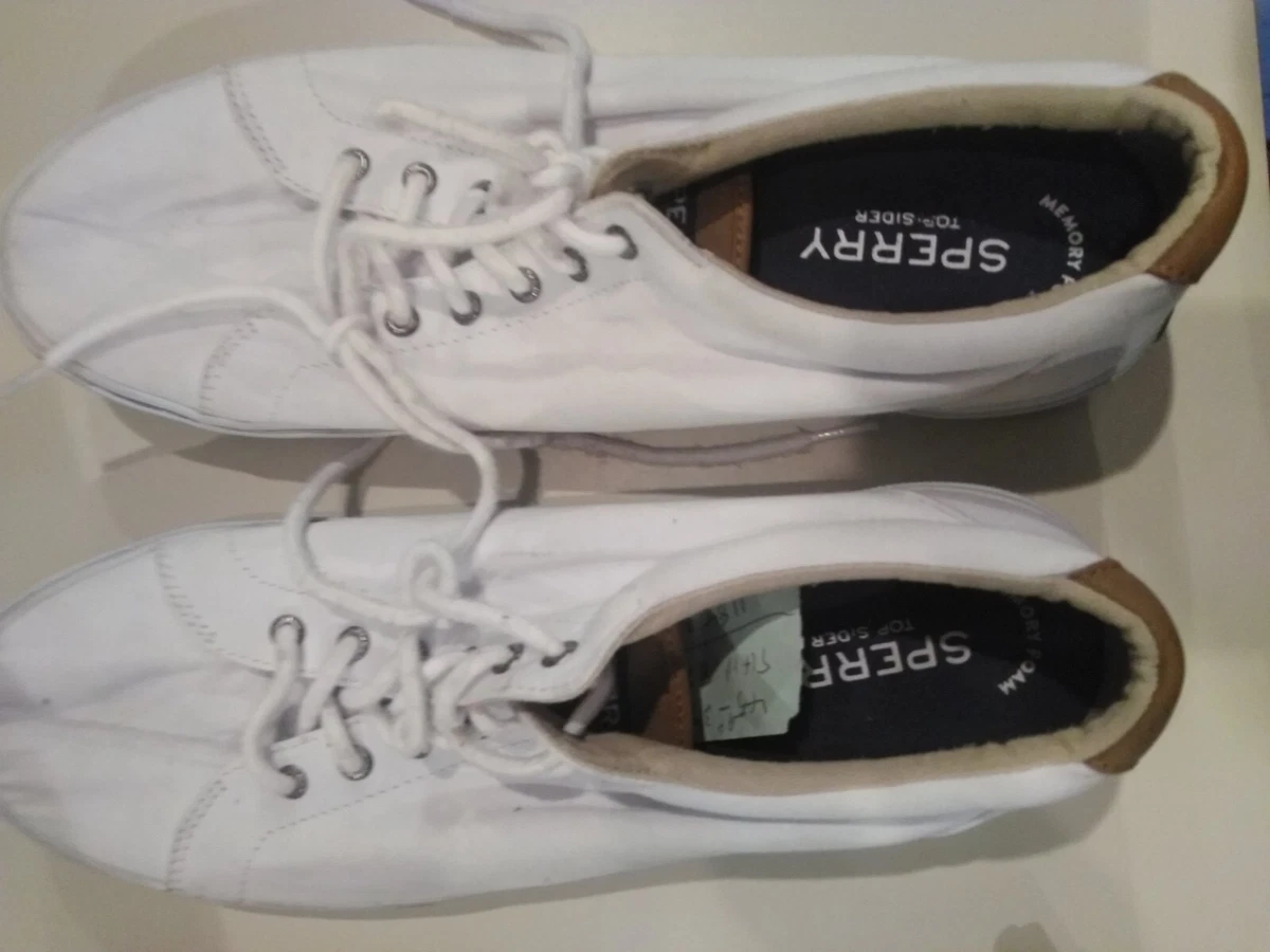 Sperry white hotsell sneakers mens