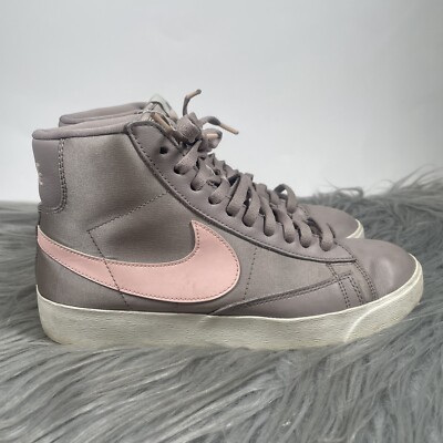 Nike Blazer Mid Womens Size 6.5 Shoes Purple Metal Pink Sneakers