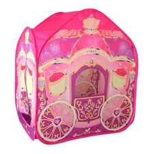 Cinderella Carriage Pop-up Princess Castle Girls Toy Gift Play Tent Playhouse