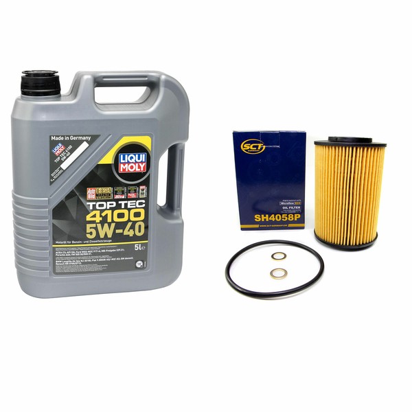 MotoröL ÖL ÖLfilter Set SH4058P Toptec 5W40 5 Liter FüR Hyundai Tucson I30 Kia-image