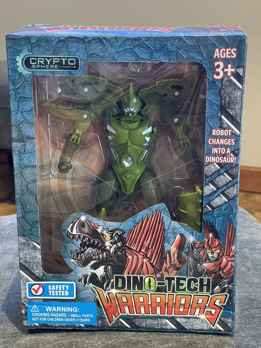 Dino-Tech Warriors Transforming Robot to Dinosaur Action Figure by Crypto  Sphere | eBay