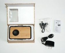LEED'S BOUNDARY NATURAL BAMBOO BLUETOOTH SPEAKER w/ USB Cable + Power Charger