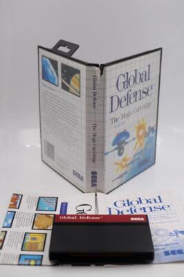 Global Defense Sega Master System COMPLETE CIB Box manual game. Tested!