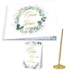 Wedding Guest Book Set Wedding Memory Book Lined Wedding Registry Guestbook w...