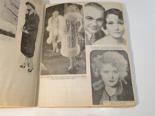 Vintage Scrapbook Celebrity Clippings, Science, Sports Christmas Cards 1920/30's - Picture 7 of 12