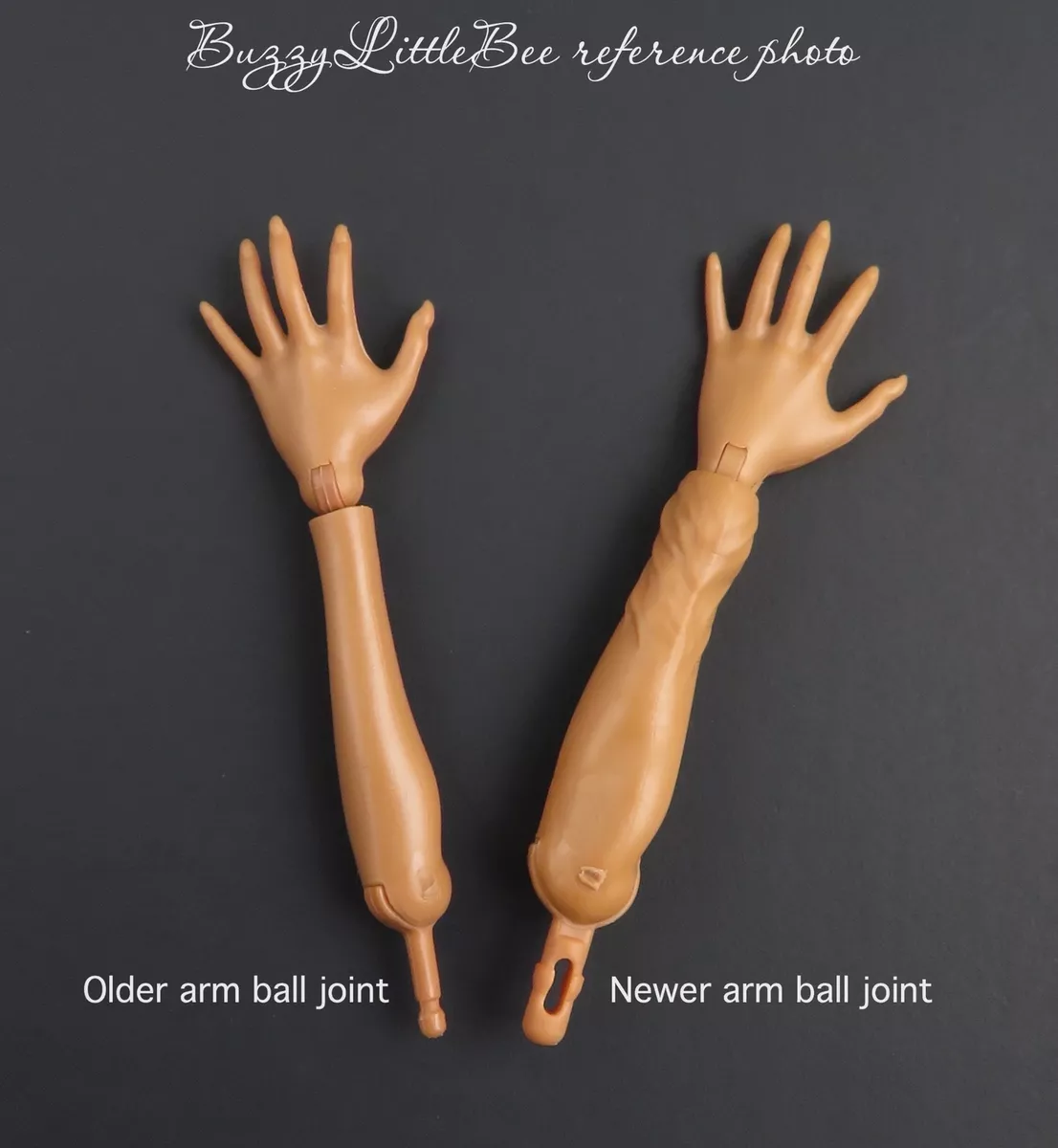 Replacement Parts for Monster High Cleo - Monster High Cleo De Nile  Original Favorite Doll Playset CFC65 ~ Includes Left and Right Lower Arms  and Left and Right Hands ~ Medium Tan 