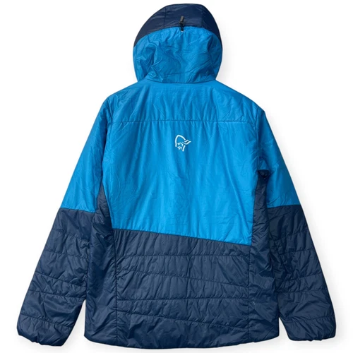 Norrona Mens Jacket Falketind Thermo60 Hooded Hawaiian Surf/Indigo Outdoor Small image 4