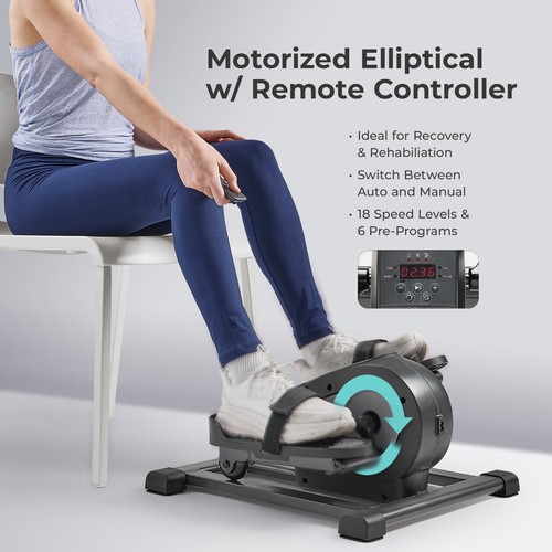 Sunny Health & Fitness Smart Motorized Mini Elliptical W 18x Speed - SF-E324028 - Picture 3 of 7
