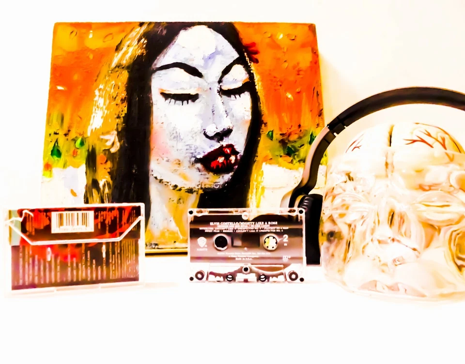 Elvis Costello / Mighty Like a Rose / Cassette Tape / 1991- Warner -  9 26575-4 - Image 3 of 4