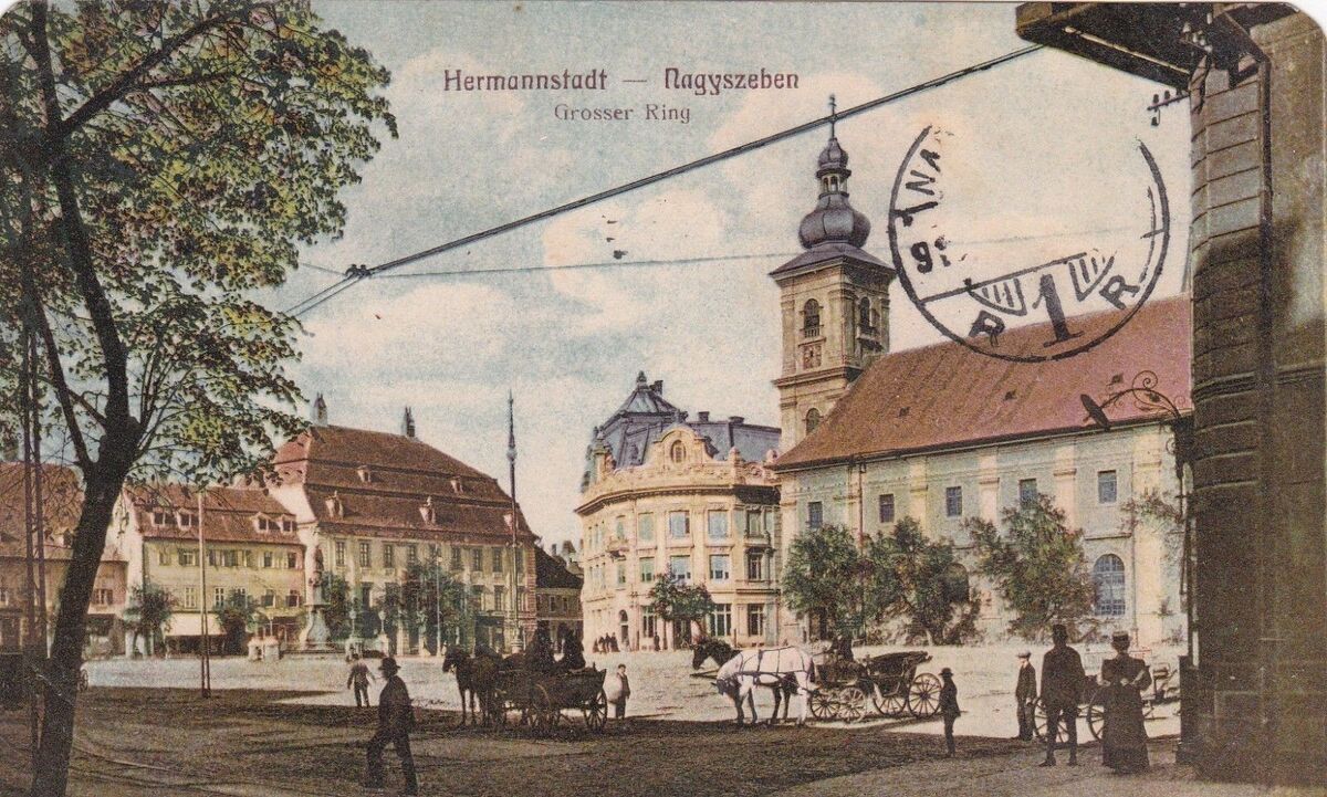 ROMANIA - Sibiu/Nagyszeben/Hermannstadt - Grosser Ring 1901