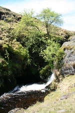 Photo 6x4 Nant y Carw stream Rhiwnant/SN8860 Cascade and pool on the Nan c2009