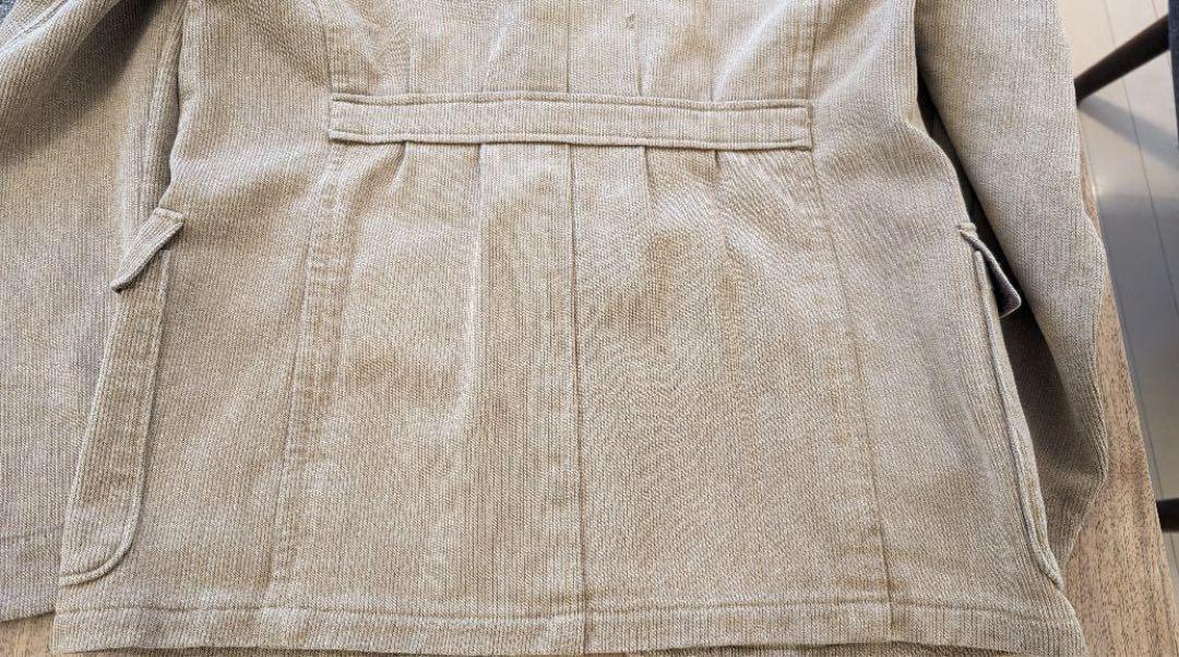 1920s French Vintage Sack Coat Brown Pique - Rare Design 1920s French Vintage Sack Coat Brown Pique - Rare Design