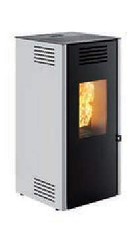 Stufa a pellet Caminetti Montegrappa LATO 9kW ad aria calda ventilata in acciaio