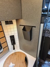 Black Wall Bin Compatible With Hymer Hook In Multifunction Wall Rail System