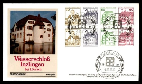 Mayfairstamps Germany FDC 1980 Castles Wasserschloss Inzlingen First Day Cover a